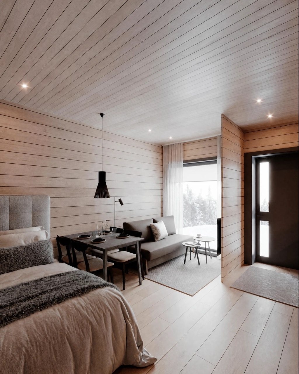 Taiga — woonkamer bij daglicht (artist's impression)
