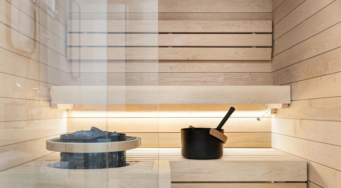 Privésauna van hout